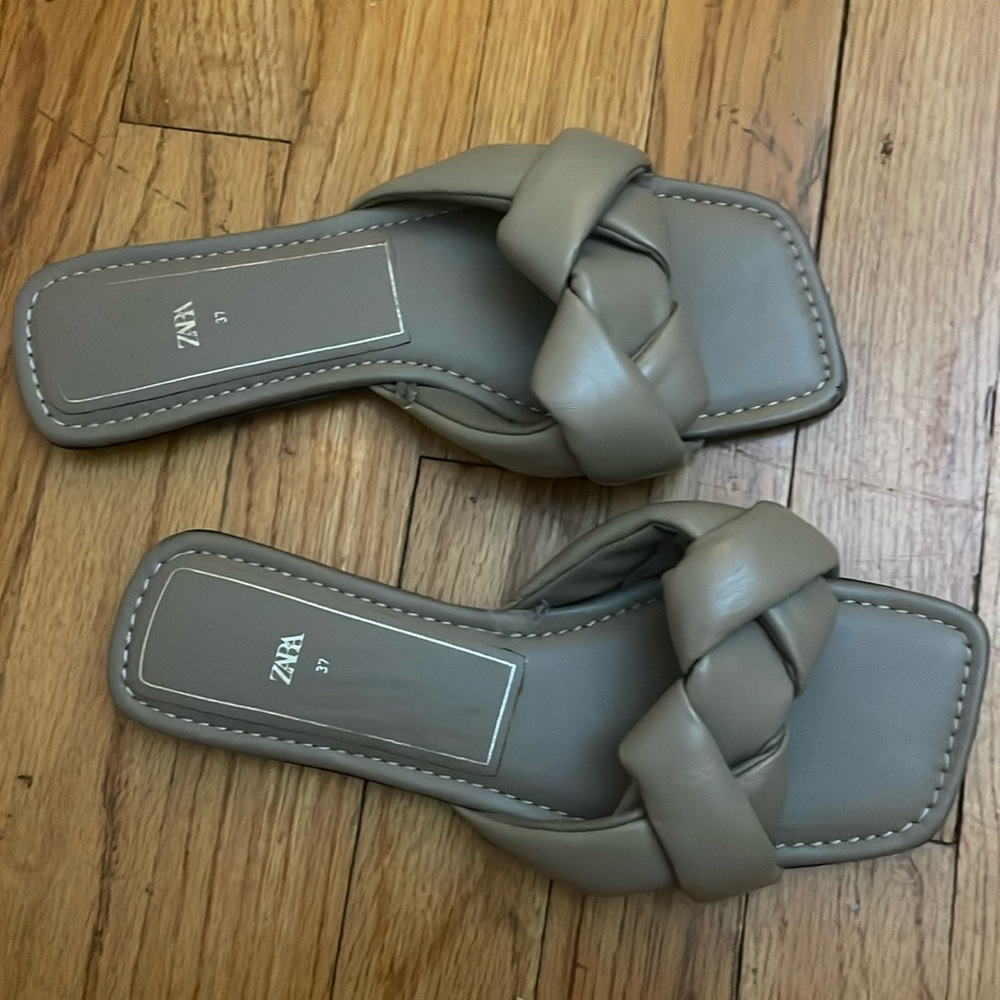 Zara braided sandals